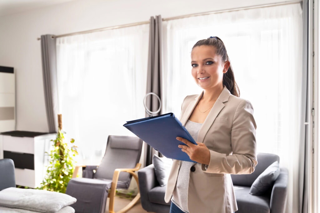 Real Estate House Appraisal And Property Check. Appraiser Agent