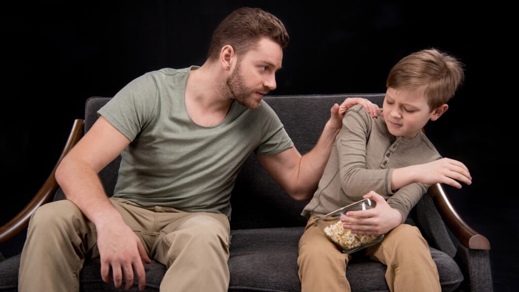 Father and son having conflict