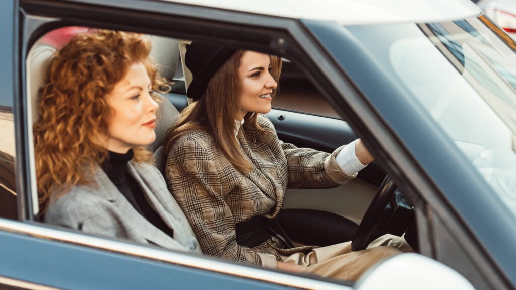 Woman driving