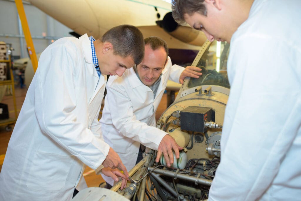 Young aerospace engineers and aerospace