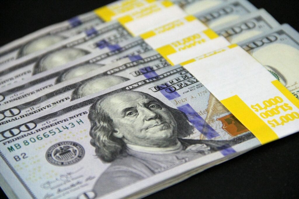 Bundles of Hundred Dollar Bills